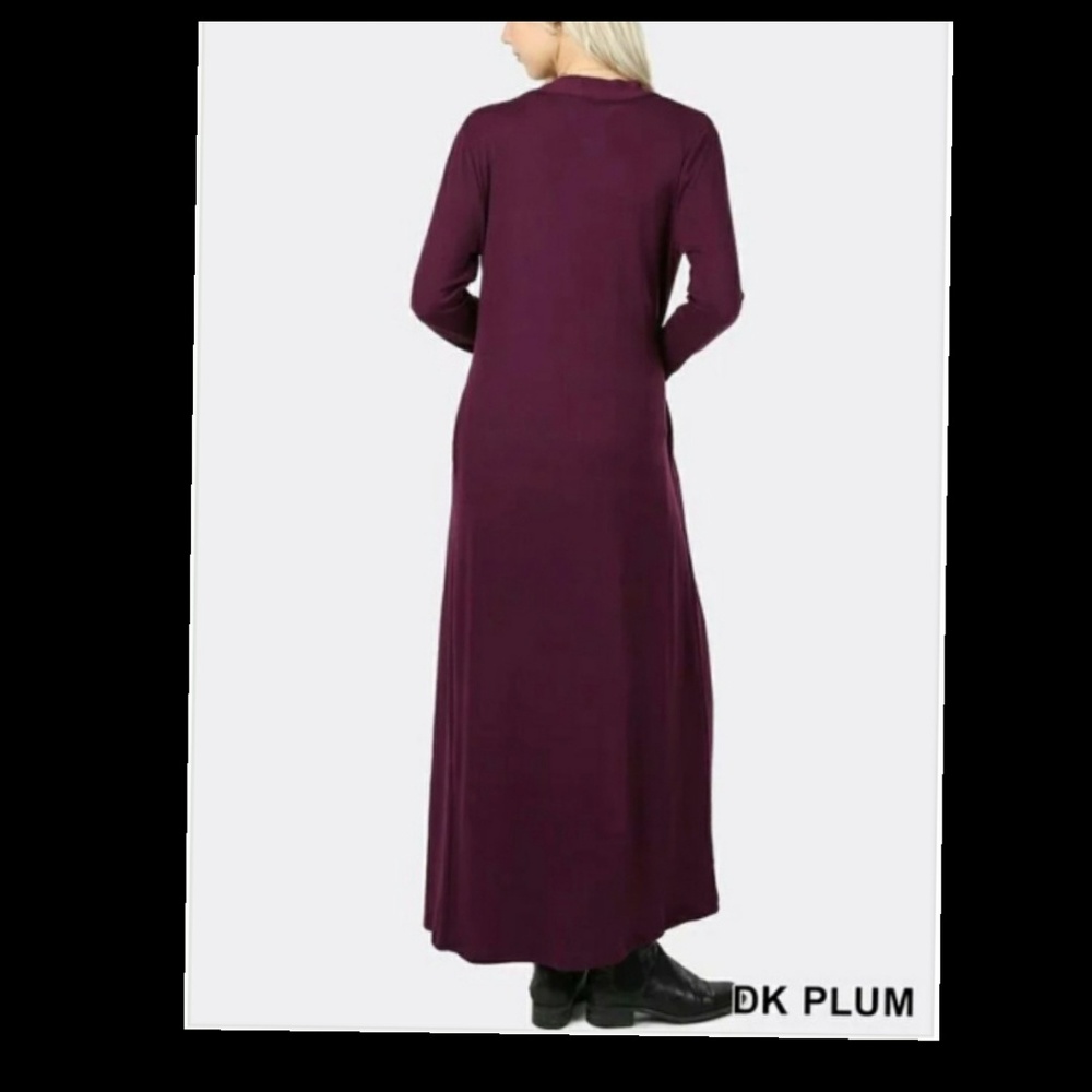 🍁Green and plum cardigan - jacket - Picture 3 of 4